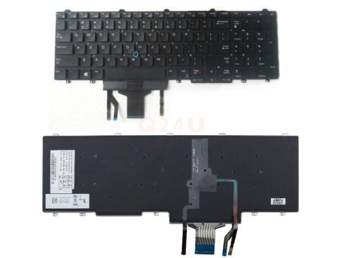 Dell Latitude E5550 series laptop toetsenbord, US - zwart - met pointer en licht