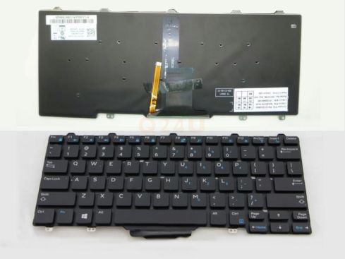Dell Latitude E5250 E5270 E7250 E7270 series laptop toetsenbord, US - zwart - met licht - 26.1 cm