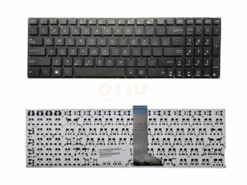 Asus R500 X500 series UX510UW laptop toetsenbord, US - zwart - zonder licht