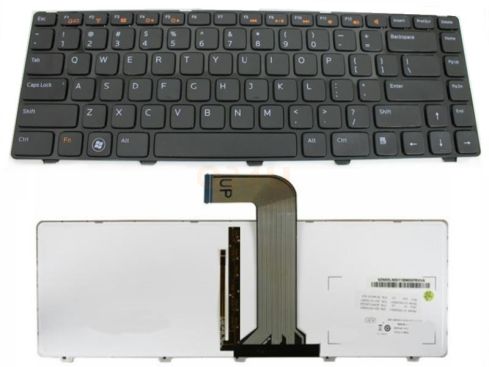 Dell Inspiron 14R M4040 M5040 Vostro 3350 series laptop toetsenbord, US - zwart - met licht