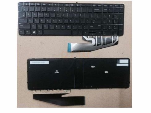 HP Probook 450 470 G3 G4series laptop toetsenbord, US - zwart - met licht en frame