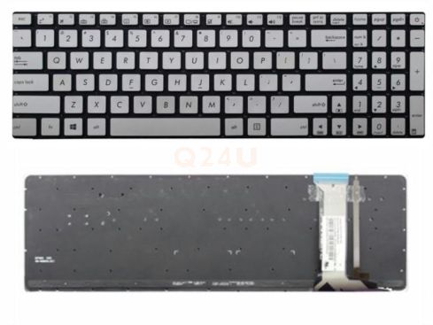 ASUS N551 GL552 series laptop toetsenbord, US - zilver met licht