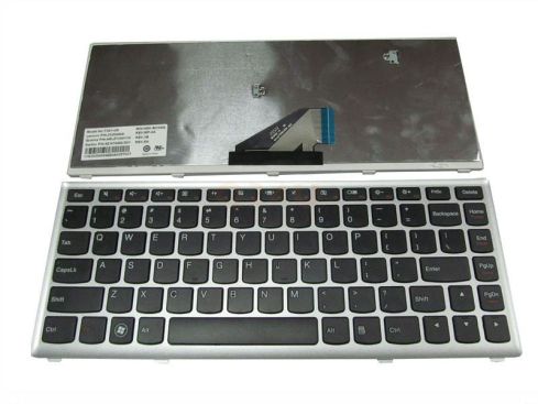 Lenovo IdeaPad U310 laptop toetsenbord, US - zwart - zilver frame
