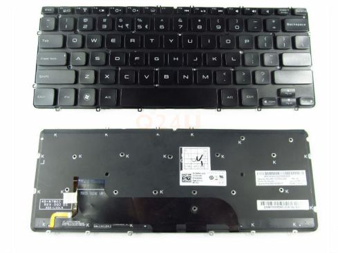 Dell XPS 12 9Q23 Dell XPS 13 L321X series laptop toetsenbord, US - zwart - met licht