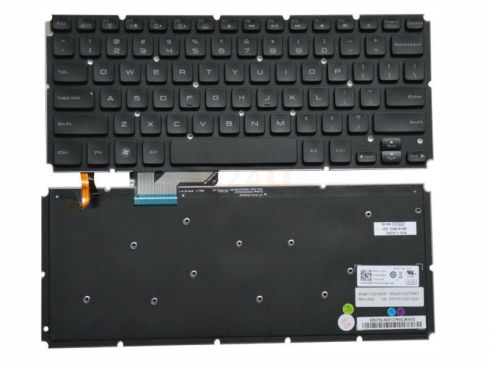 Dell XPS 14 L421x 15 L521x series laptop toetsenbord, US - zwart - met licht