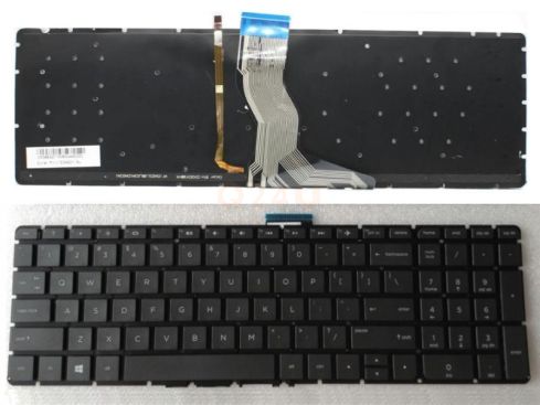 HP Pavilion 15-AB 15-AU 15Z-AB series laptop toetsenbord, US - zwart - met licht