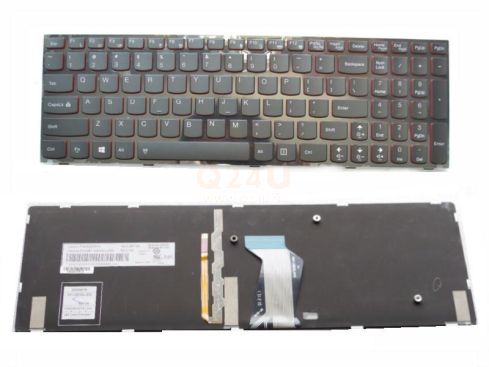 Lenovo IdeaPad Y500 series laptop toetsenbord, US - zwart - met licht