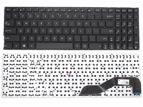 Asus X540 series laptop toetsenbord, US - zwart