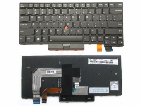 Lenovo ThinkPad T460 T470 laptop toetsenbord, US - zwart - met licht