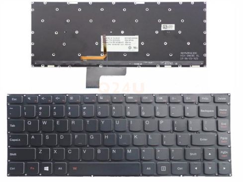Lenovo IdeaPad Yoga 2 13, E31-70 E31-80 laptop toetsenbord, US - zwart - met licht