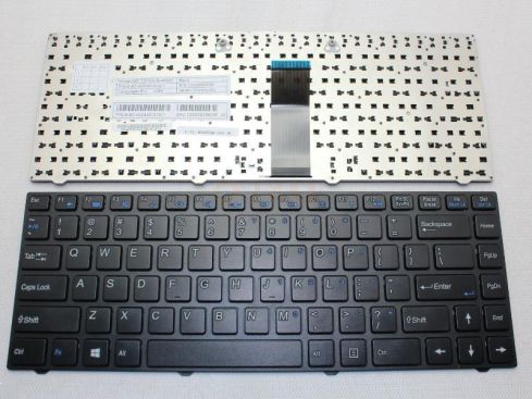 Clevo W243 W243HU series laptop toetsenbord, US - zwart