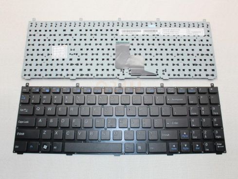 Clevo P150 series laptop toetsenbord, US - zwart