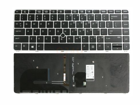 HP Elitebook 745 840 848 G3 745 848 G4 laptop toetsenbord, US - zwart - met licht