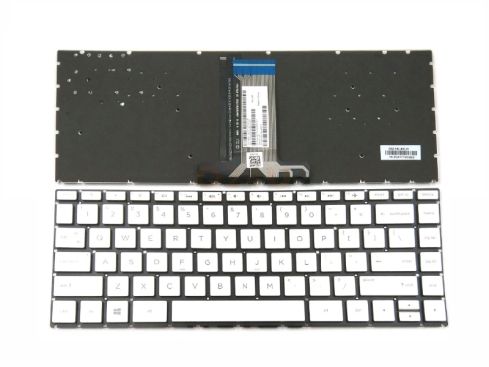 HP Pavilion 14-BA 14T-BA 14M-BA 14-BS Series laptop toetsenbord, US - zilver - met lciht