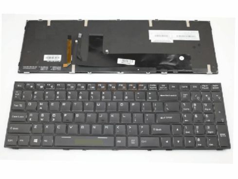 Clevo P650RP6 P670RP6 series laptop toetsenbord, US - zwart - met licht