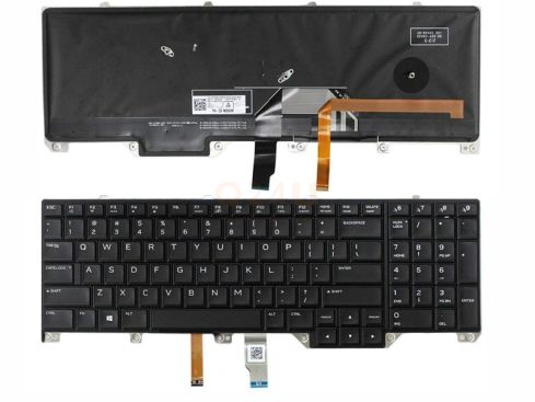 Dell Alienware P31E P31E001 P31E002 series laptop toetsenbord, US - zwart - met licht