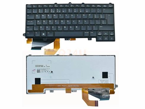 Dell Alienware 14 M14 R3 M14X-R3 series toetsenbord, US - zwart - met licht