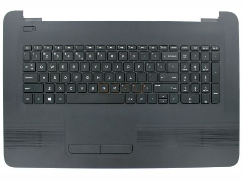 HP 17-X 17-Y series laptop topcase, US - zwart - 856698-B31 - met licht