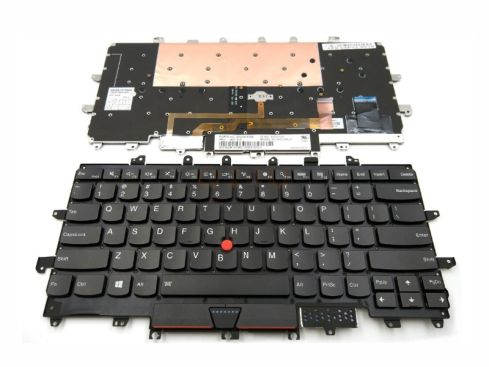 Lenovo ThinkPad X1 Carbon 4th Gen laptop topcase, US - zwart - 00JT864 - met licht