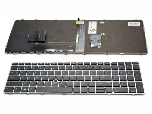 HP EliteBook 755 850 G3 G4 series laptop toetsenbord, US - zwart - met licht en pointer