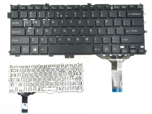 Sony VAIO Pro 13 SVP13 series laptop toetsenbord, US - zwart