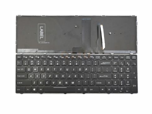 Clevo N850HJ1 N957TP6 series laptop toetsenbord, US - zwart - met licht