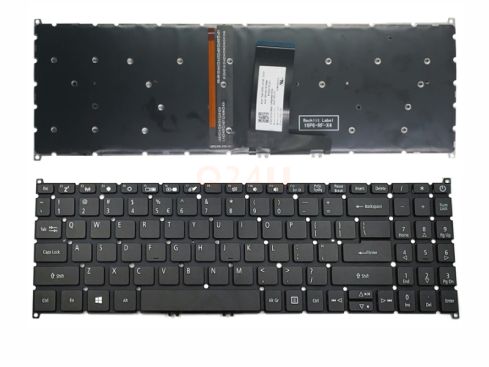 Acer Swift 3 SF315-41G 51G 52G 54G series laptop toetsenbord, US - zwart - met licht