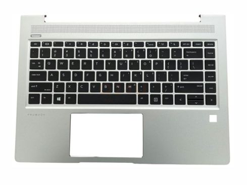 HP ProBook 445 445R 440 G6 US toetsenbord - top case - L44589-001 zilver