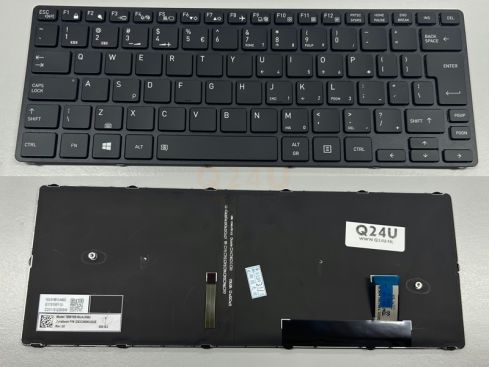 Dynabook Tecra A40-G US toetsenbord - zwart - zonder pointer met licht - grote enter