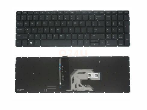 HP Probook 450 455 455R G6 450 455 455R G7 - US toetsenbord - met licht