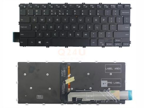 Dell Latitude 3400 3310 3390 US toetsenbord - zwart - met licht