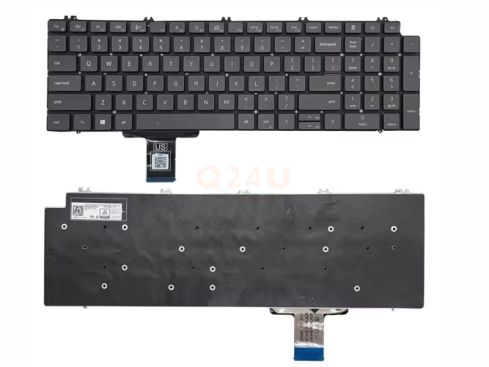 Dell Precision 7750 7770 7550 7760 3570 3571 7560 US qwerty toetsenbord, zonder licht