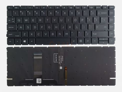HP ProBook 440 G8 G9 445 G8 G9 G10 series toetsenbord US, met licht - M23769-001
