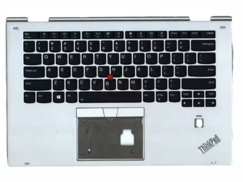 Lenovo Thinkpad X1 Yoga 2nd Gen 2 - top case - US qwerty - licht - zilver - 01LV008