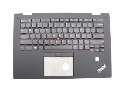 Lenovo Thinkpad X1 Yoga 2nd Gen 2 - top case - US qwerty - licht - zwart - 01HY810