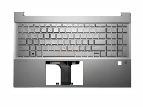 HP Pavilion 15-EH 15-EG 15Z-EH US toewtsenbord top case - zilver SD en FP gat