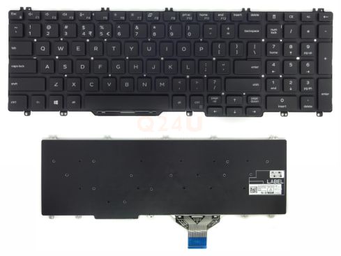 Dell Latitude 5500 5501 5510 Precision 3540 3541 laptop toetsenbord US - zonder licht - zonder pointer
