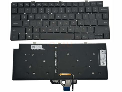 Dell Latitude 13 5320 5330 7320  US toetsenbord - zwart - met licht - 018YPJ