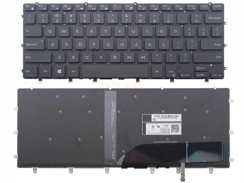 Dell Precision 5520 5530 Inspiron 15 7558 7568 US toetsenbord - zwart - licht - 09GMCR