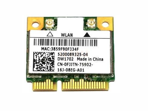 DELL – Atheros AR5B195 met Bluetooth, DW1702 wifi card