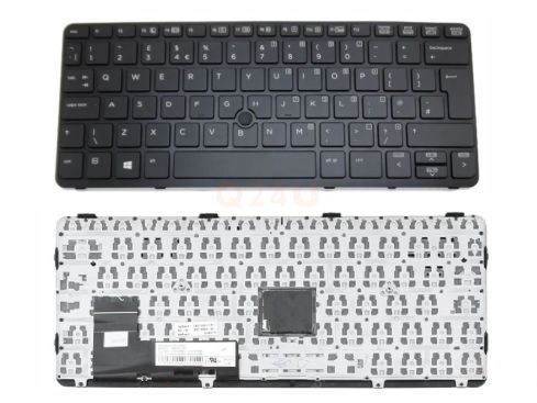 HP Elitebook 820 G1 G2 UK toetsenbord, zonder licht, 730541-031
