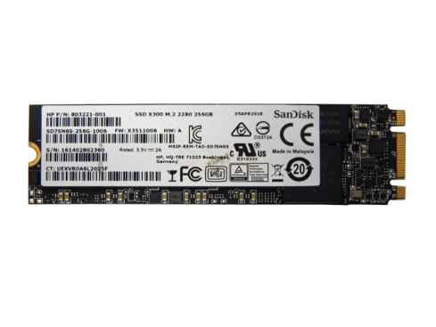 HP 256 GB SSD TLC SATA 6Gbps M.2 2280 803221-001 - gebruikt