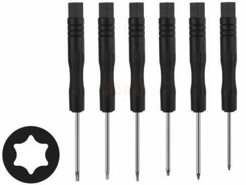 6 Delig Torx T1 T2 T3 T4 T5 T6 schroevendraaierset