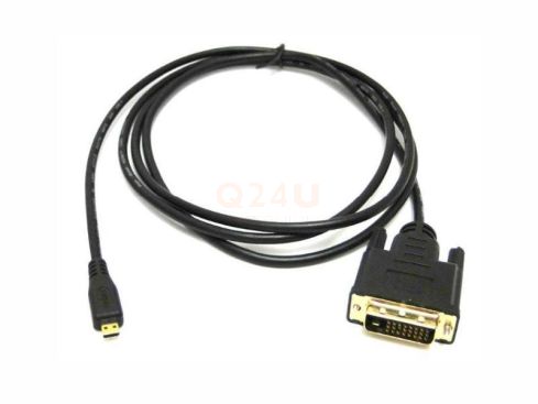 Micro HDMI naar DVI 24 + 1 pin adapter - kabel 1,8 meter