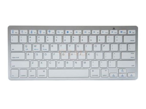 Bluetooth toetsenbord, zilver – wit