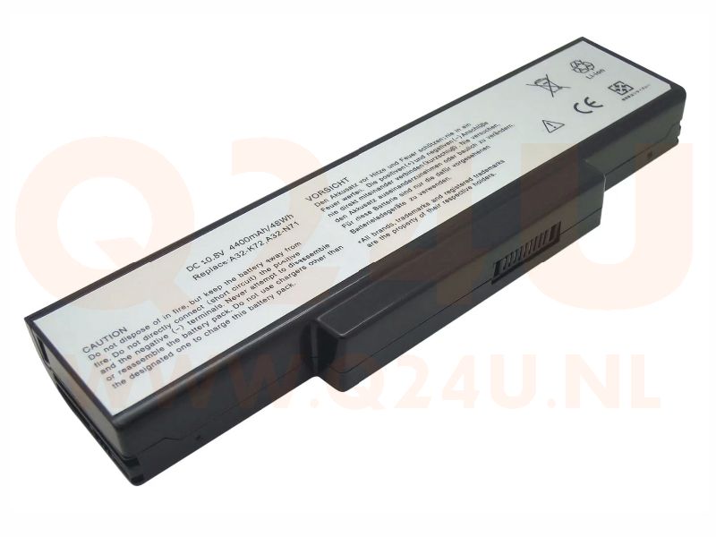 Asus N71Jv K72DR K73SV series accu - A32-K72 - 11.1v 4400 mAh