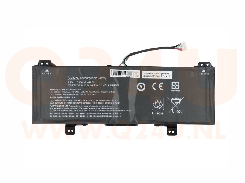 HP Chromebook 11 G7 G1 EE, 14 CA series accu - 917679-241 - 7.7 volt 3600 mAh