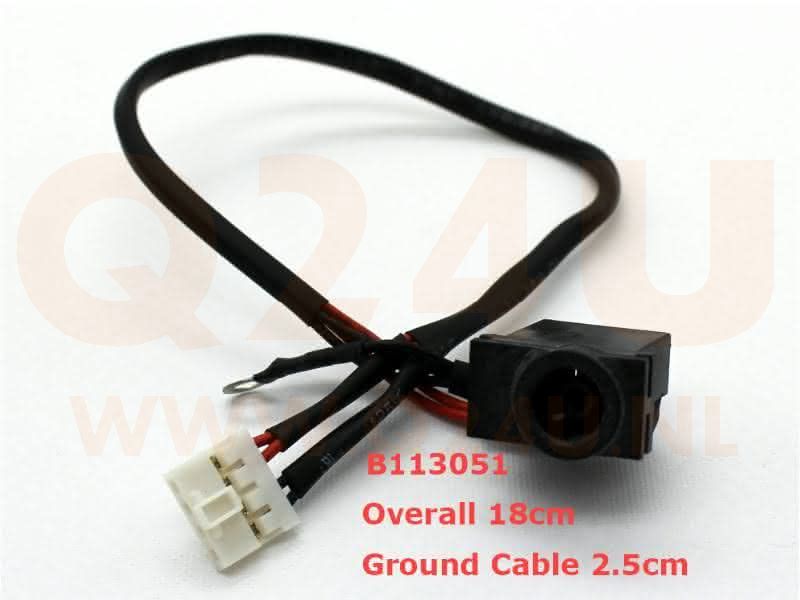 Samsung DC Jack 5.5 x 3.0 mm, BA39-00789A - kabel 18 cm