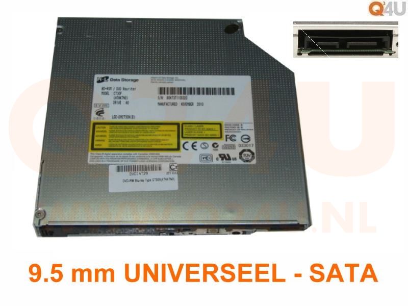 Universele DVD-RW Drive 9.5 mm SATA