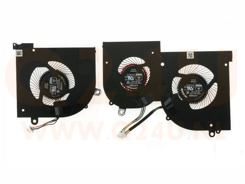 MSI GS65 GS65VR MS-16Q2 Series CPU GPU koelers - 16Q2-CPU-CW - 3 pin (set 3 stuks)